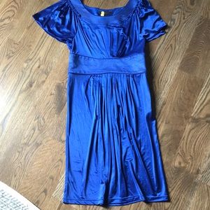 Mid knee Royal blue BCBG dress